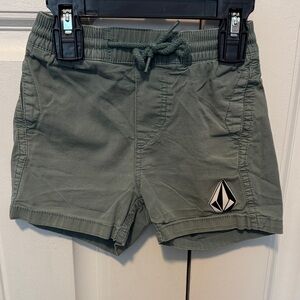 Volcom Kids Olive Green Shorts